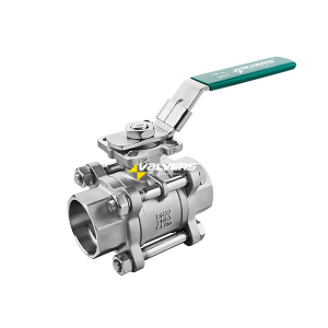 Vanne à boisseau sphérique à 3 pièces en inox CF8M
